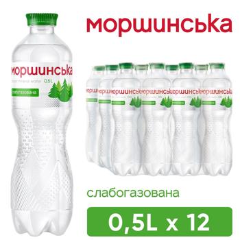 Вода мінеральна Моршинська слабогазована 0,5л - купити, ціни на NOVUS - фото 6