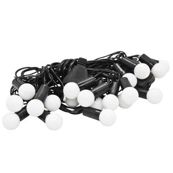 Electric Garland with 20 Frosted Bulbs 3m Black Cable - buy, prices for - photo 2