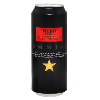 Estrella Damm Inedit Light Beer 4.8% 0.5l - buy, prices for COSMOS - photo 1