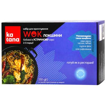 Набор Katana для приготовления WOK лапши бобовой в устричном соусе 330г - купить, цены на Эпицентр FOOD - фото 1