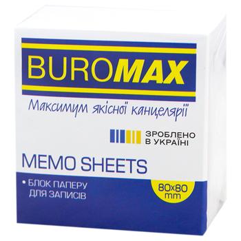 Блок бумаги для заметок Buromax белый 80х80х30мм - купить, цены на За Раз - фото 3