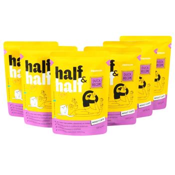 Half&Half Wet Food with Duck for Adult Cats 5+1pcs x 100g - buy, prices for - photo 5