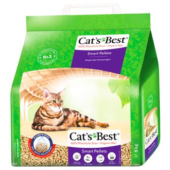 Наповнювач гігієнічний Cat's Best ‎Smart Pellets для котів деревинний 5кг - купити, ціни на MasterZoo - фото 1