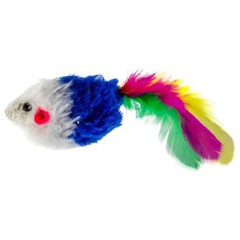 Pet Fun Мишка іграшка для котів 10,5 см - колір в асортименті - купити, ціни на MasterZoo - фото 1