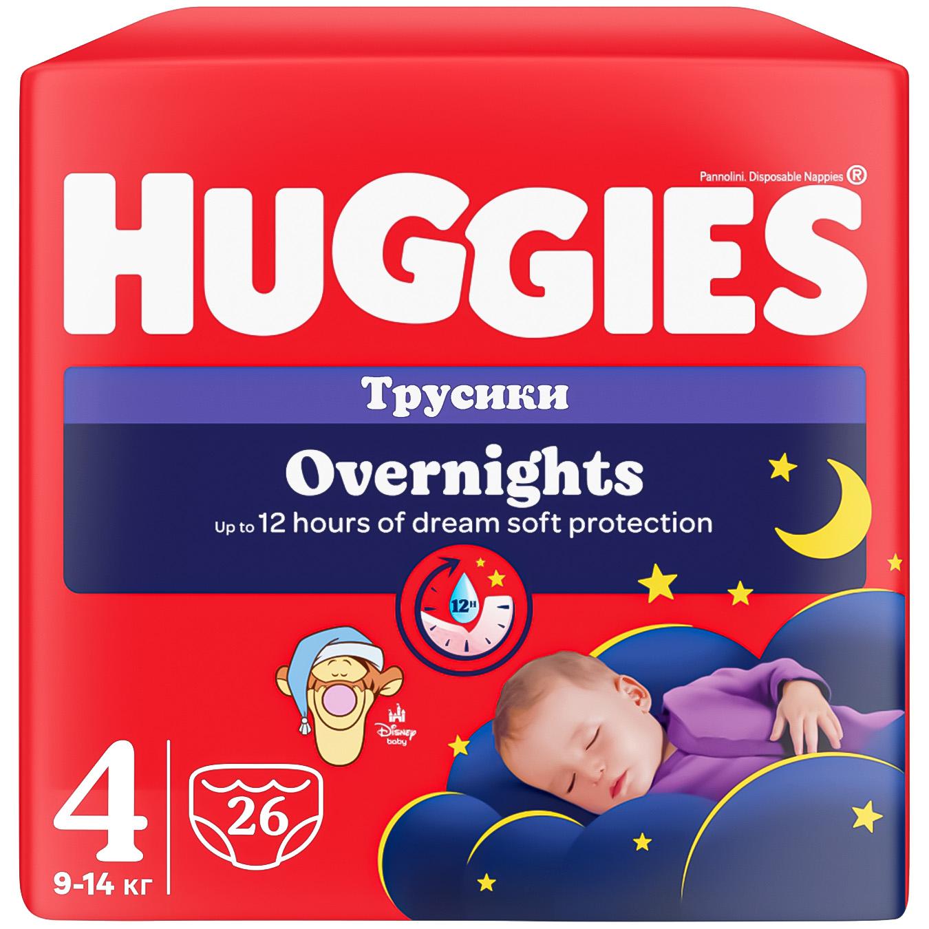 Підгузки-трусики Huggies Pants Overnight 9-14кг 26шт