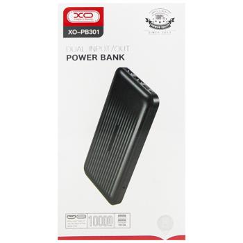 Універсальна мобільна батарея XO PB301 Black 10000mAh