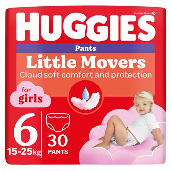 Подгузники-трусики Huggies Pants 6 Jumbo 15-25кг для девочек 30шт - купить, цены на ЕКО Маркет - фото 1