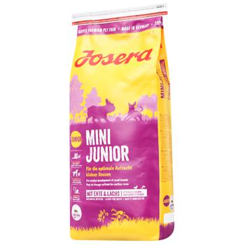 Корм сухой Josera Mini Junior с уткой для молодых собак малых пород 15кг - купить, цены на MasterZoo - фото 1