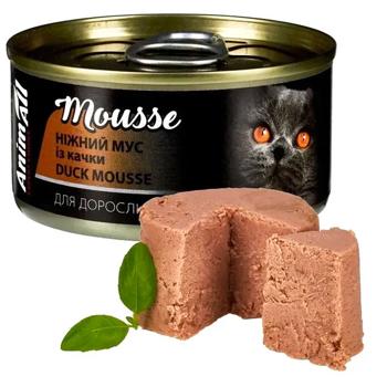 Вологий корм для котів AnimAll Adult 80 г - качка - купити, ціни на MasterZoo - фото 2