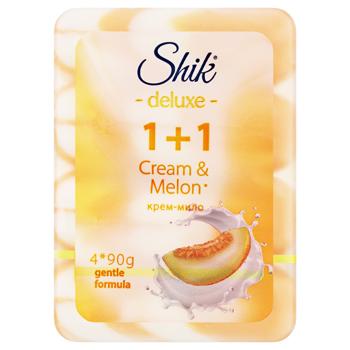 Мыло твердое Shik Deluxe Крем и дыня 4шт*90г