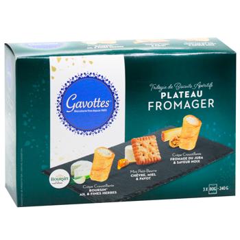 Набор печенья Gavottes Plateau Fromager ассорти 240г - купить, цены на WINETIME - фото 2