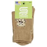 Носки детские Premier Socks махровые с мишкой р.18-20 бежевый