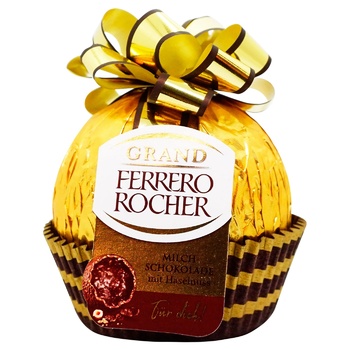 Конфеты Ferrero Rocher Grand молочный шоколад 125г - купить, цены на NOVUS - фото 1