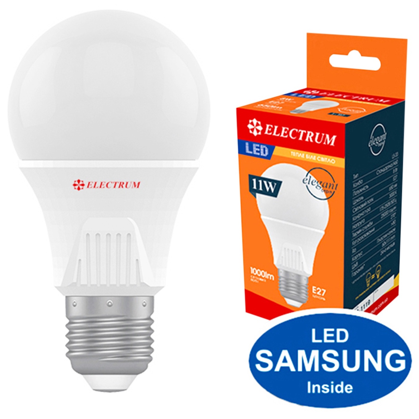 

Лампа Electrum светодиодная A60 10W PA LS-33 Elegant Е27 4000 A-LS-1914