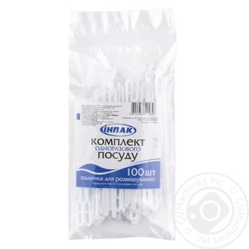 Inpak Stick for Stirring Plastic 100pcs. - buy, prices for NOVUS - photo 1