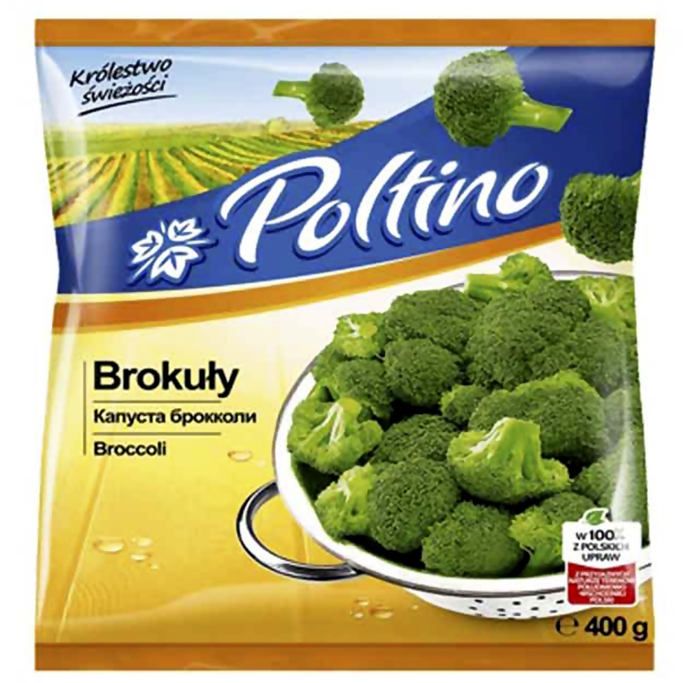 

Капуста брокколи Poltino быстрозамороженная 400г