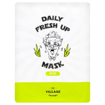 Village 11 Factory Daily Fresh Up Aloe Face Mask 15ml