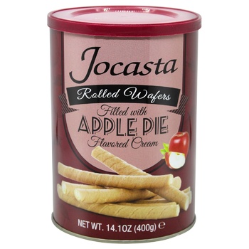 Jocasta Rolled Wafers Filled with Apple Pie Flavored Cream 400g - buy, prices for METRO - photo 1