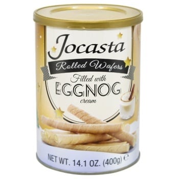 Jocasta Rolled Wafers Filled with Eggnog Cream 400g - buy, prices for - photo 1