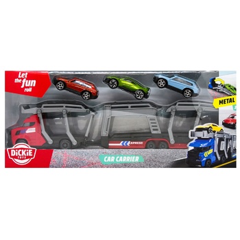 Игрушка Dickie Toys Автотранспортер с 3 машинками 28см - купить, цены на ULTRAMARKET - фото 3