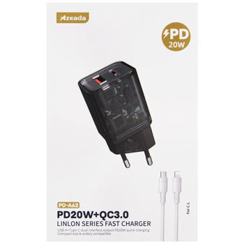 Зарядное устройство Proda Xinrui A62 Fast Charger 20W + Quick Charge 3.0 USB Type-C PD + Кабель USB - купить, цены на Auchan - фото 1