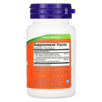 Now Foods Ginkgo Biloba 120mg 50 capsules - buy, prices for Biotus - photo 2