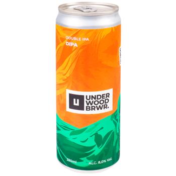 Пиво Underwood DIPA светлое нефильтрованное 5% 0,33л - купить, цены на WINETIME - фото 1