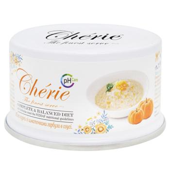 Корм Cherie Поддержка мочевыводящих путей с кусочками курицы и тыквы в соусе для котов 80г