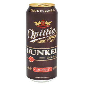 Opillia Export Dunkel Dark Beer 4.8% 0.5l - buy, prices for Epicentr FOOD - photo 1