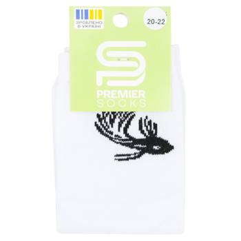 Шкарпетки підліткові Premier Socks Рибка на щастя високі р.20-25 білий - купити, ціни на - фото 1