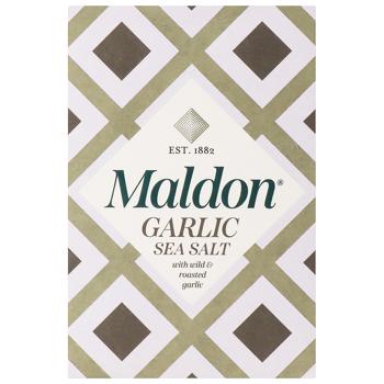 Сіль пластівцями з часником 100г. Maldon - купить, цены на Grono - фото 1