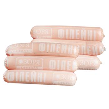 Сосиски Зоря Дніпра Філейні варені перший сорт - купити, ціни на Чудо Маркет - фото 1