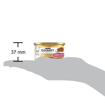 Gourmet Gold Double Delice Wet Food with Duck and Turkey for Adult Cats 85g - buy, prices for MasterZoo - photo 4