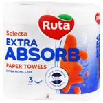 Рушники паперові Ruta Selecta 3-шарові 2шт