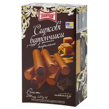 Zlagoda Vanilla and Caramel Glazed Curd Snack 23% 120g - buy, prices for Ideal - photo 1
