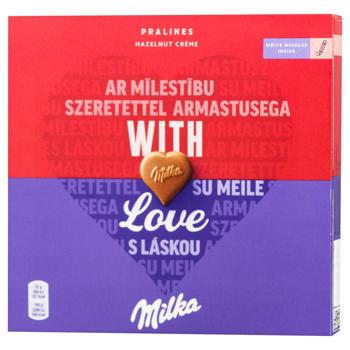 Milka Milk Chocolate Candies with Nut Filling 110g