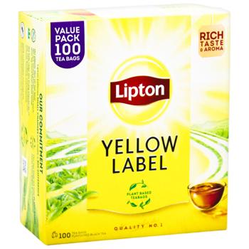 Чай чорний Lipton Yellow Label 2г*100шт - купити, ціни на Ідеал - фото 2