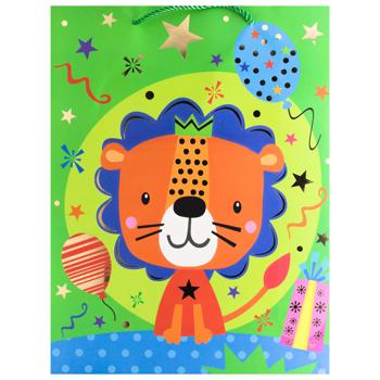 Пакет подарочный бумажный 30*39*12см 743L-5985 - купить, цены на КОСМОС - фото 5