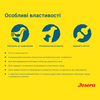 Корм сухой Josera Sensi Junior с уткой и лососем для молодых собак с чувствительным пищеварением 900г - купить, цены на MasterZoo - фото 2