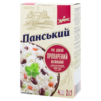 Khutorok Panskyi Steamed Milled Rice 4*100g - buy, prices for EKO Market - photo 1