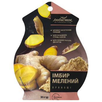 Lyubystok Seasoning Ground Ginger 30g - buy, prices for Epicentr FOOD - photo 1