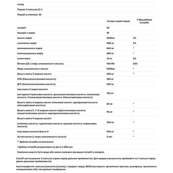 Жир аляскинського лосося Carlson Labs 1000мг 60 гелевих капсул - купити, ціни на Біотус - фото 4