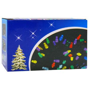 Гірлянда електрична 100 лампочок, 9м, чорний кабель, холодний білий арт. 6359-250402 И837 - купити, ціни на КОСМОС - фото 3