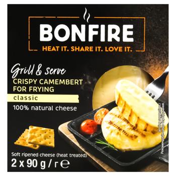Сир Bonfire Камамбер м’який термооброблений 55% 90г х 2шт - купити, ціни на КОСМОС - фото 2