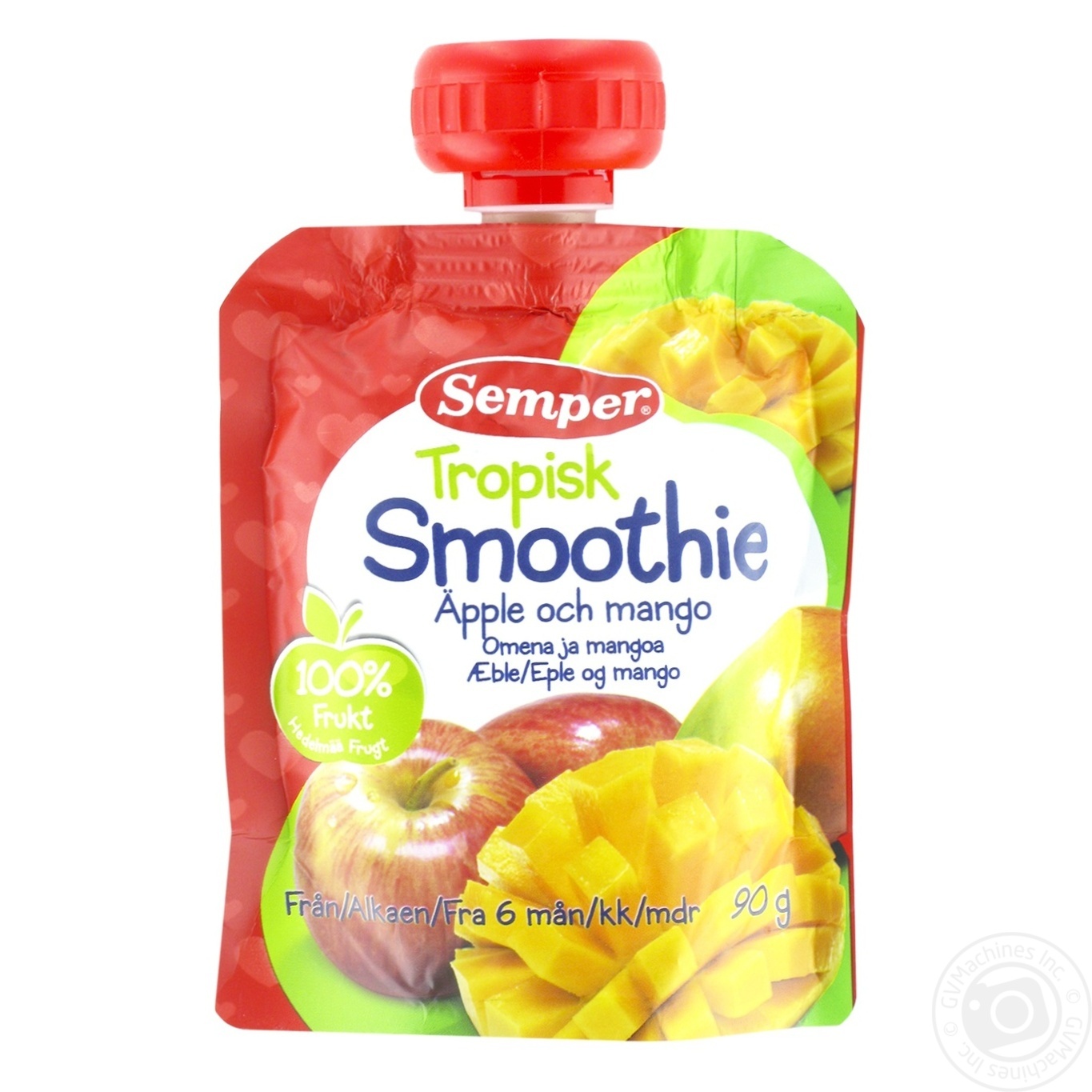 Semper Smoothie Apple and Mango Puree 90g buy from  UAH – Novus Kyiv