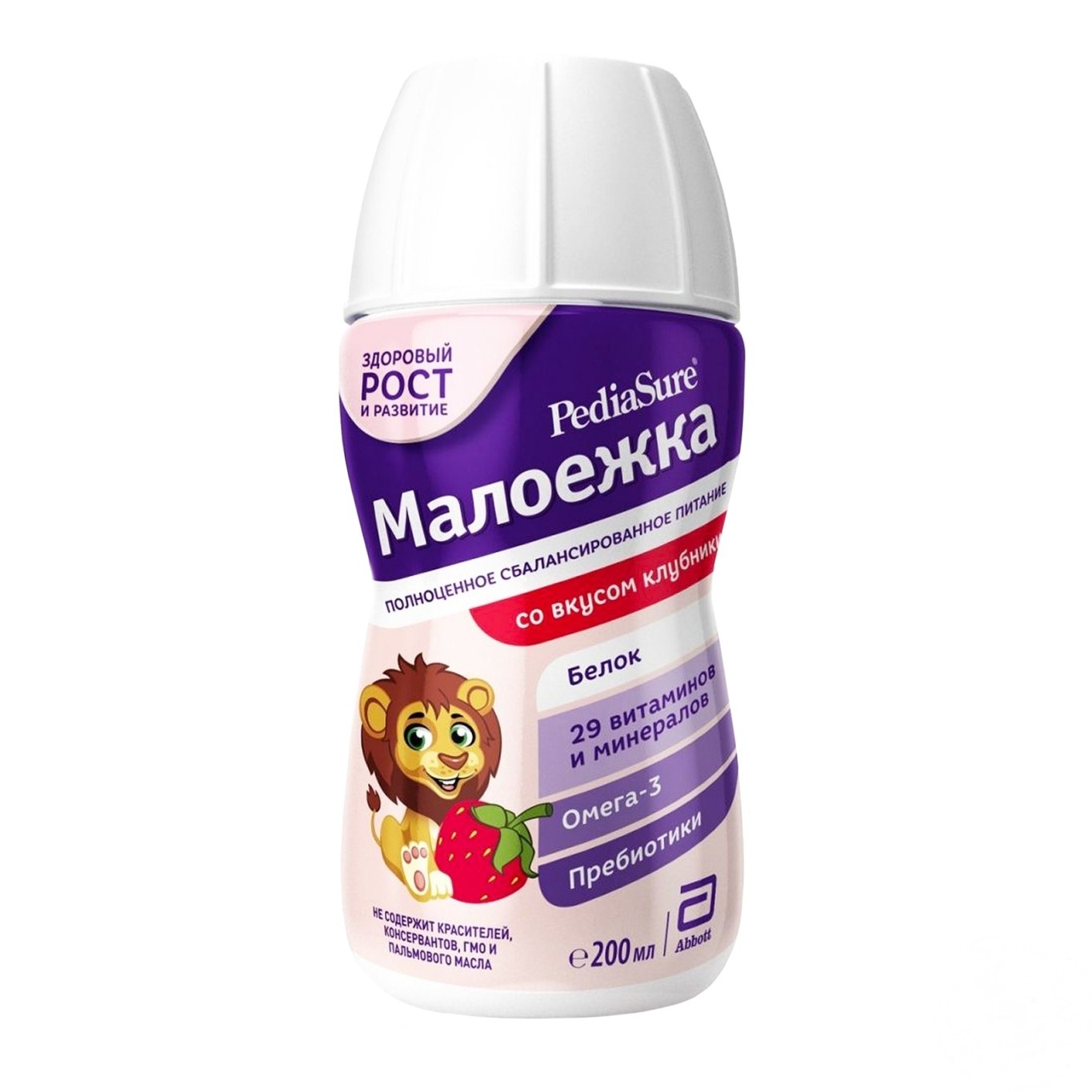 

Напиток PediaSure Малоежка со вкусом клубники для детей 200мл