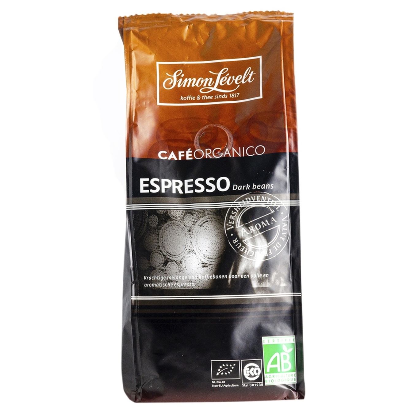 

Кофе Simon Levelt Espresso Dark органический в зернах 250г