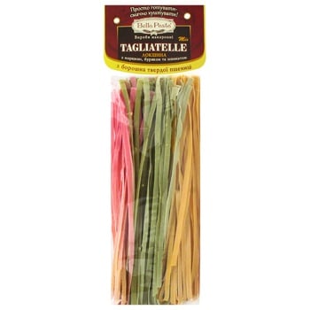 Макаронні вироби Bella Pasta Tagliatelle mix локшина 400г - купити, ціни на За Раз - фото 1