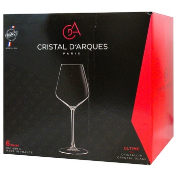 Cristal d'Arques Ultime Wine Glass Set 280ml 6pcs - buy, prices for - photo 1