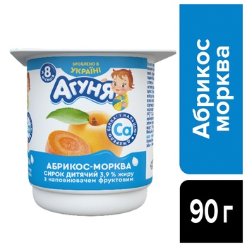 Творог Агуня Абрикос-морковь 3,9% 90г - купить, цены на Восторг - фото 4